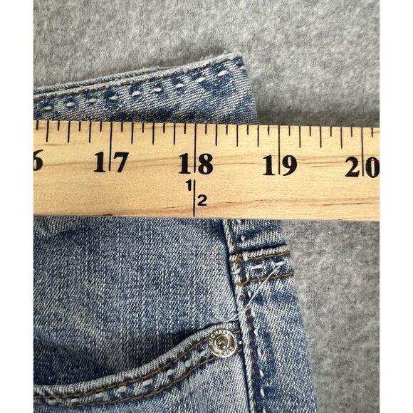 Michael Kors Womens Jeans 16 Bootcut Blue Stretch Denim 31.5" Inseam 11"Hi Rise - Picture 9 of 16